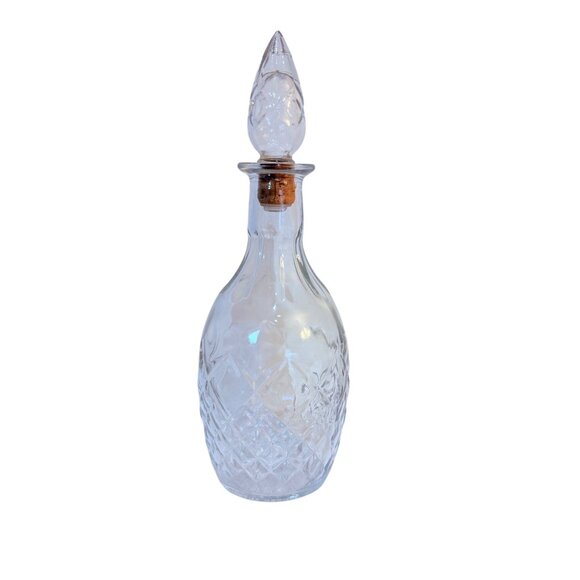 London Winery Limited Wine Decanter Cut Glass VTG 60s Regency Barware Stopper - Picture 3 of 15